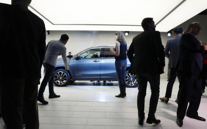 Présentation du modèle Terrain de General Motors au Salon de Detroit (Michigan), le 8 janvier.