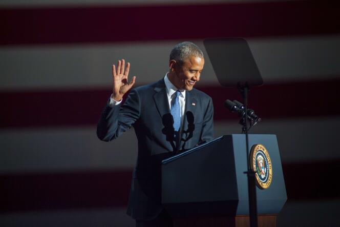 Discours d’adieu de Barack Obama à Chicago mardi 10 janvier.
