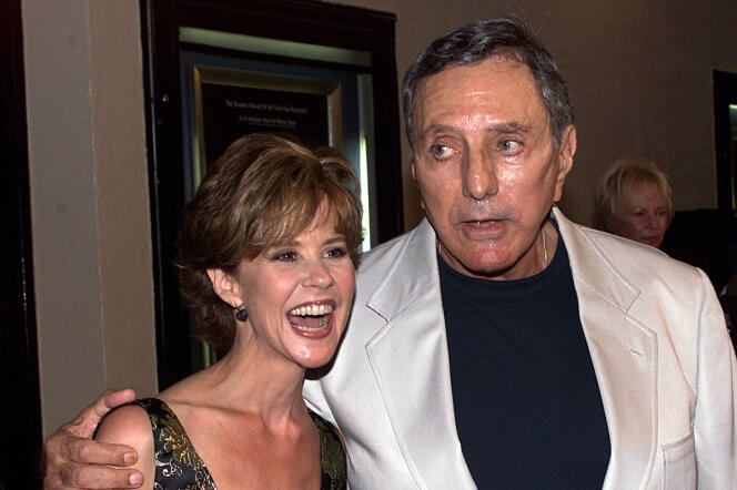 William Peter Blatty et l’actrice Linda Blair, star du film « L’Exorciste », le 21 septembre 2000.