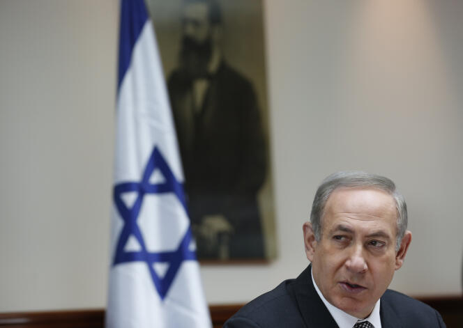 Le premier ministre israélien, Benyamin Nétanyahou, lors du conseil des ministres à Jérusalem, le 15 janvier 2017.