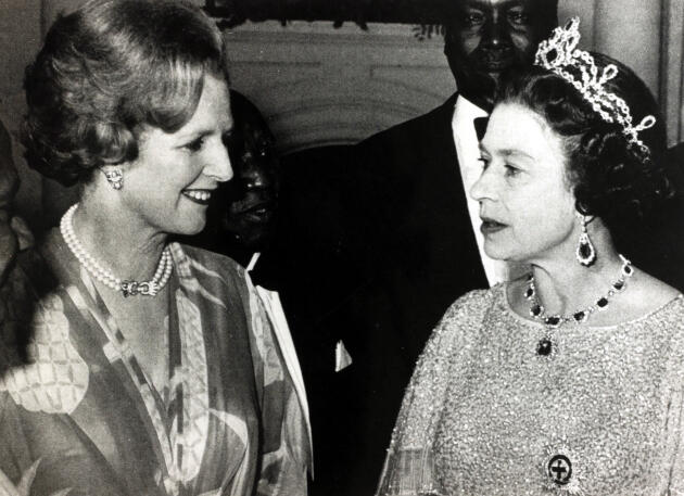 En 1979, avec Margaret Thatcher.