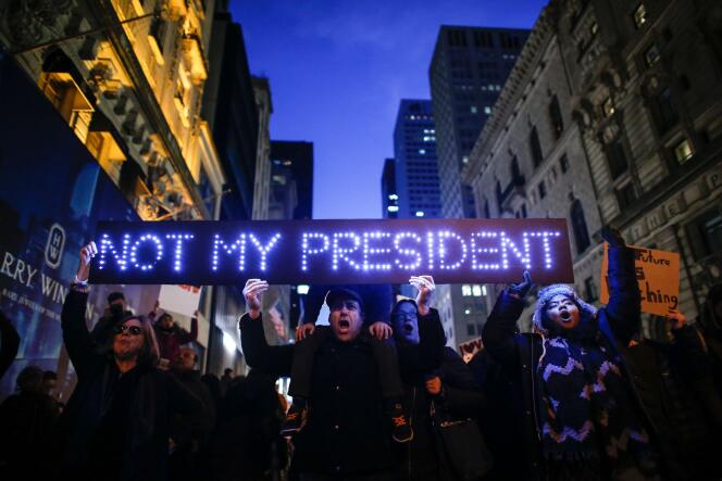 Manifestation anti-Trump, le 12 novembre 2016 à New York.