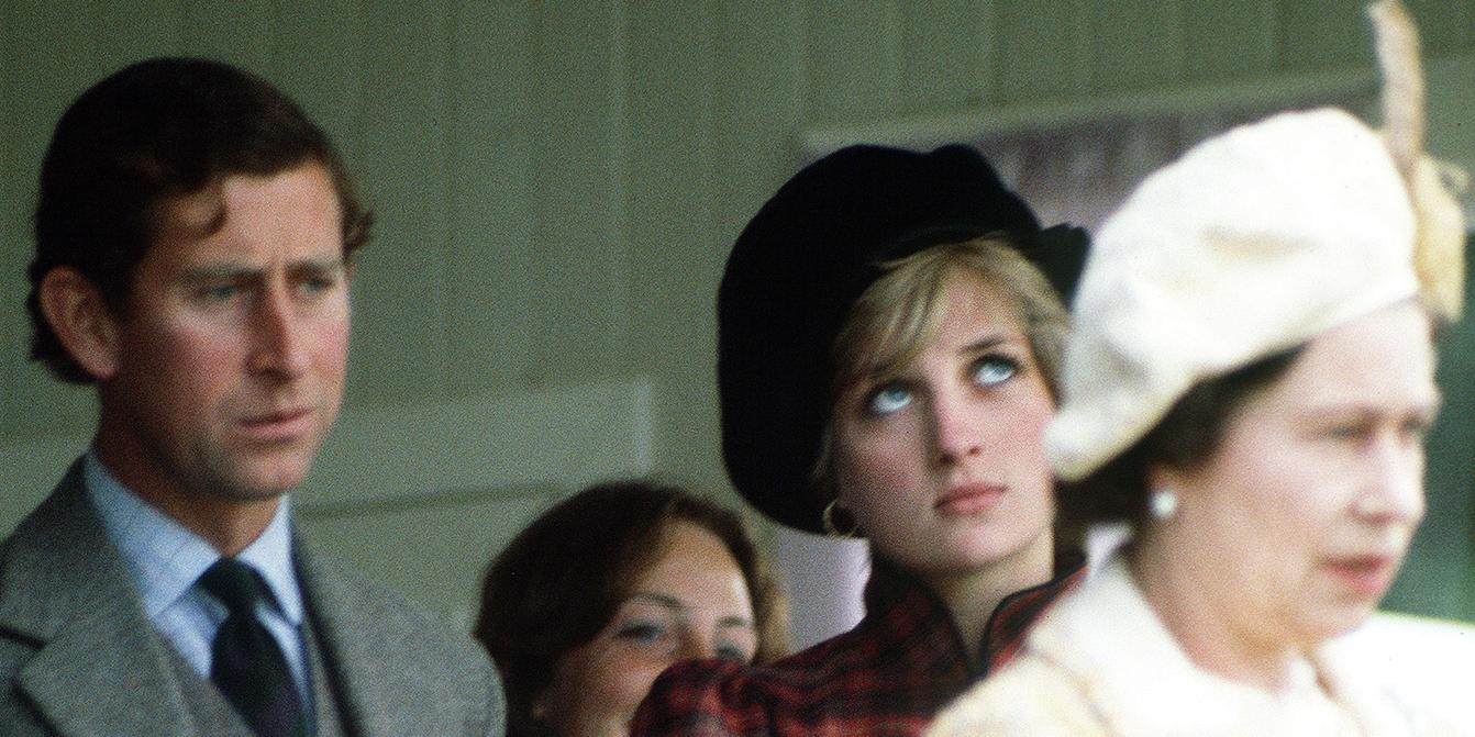 Getty ImagesElizabeth II and Lady Diana A picture