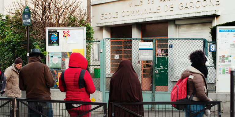 Ecole élémentaire Richomme à Paris 18eme arrondissement, Paris France 6 janvier 2017