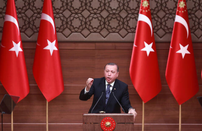 Recep Tayyip Erdogan, le 19 janvier à Ankara.