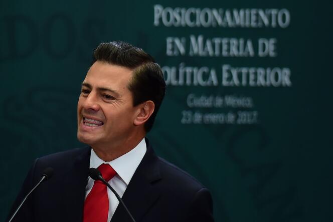 Le président mexicain, Enrique Peña Nieto, le 23 janvier.