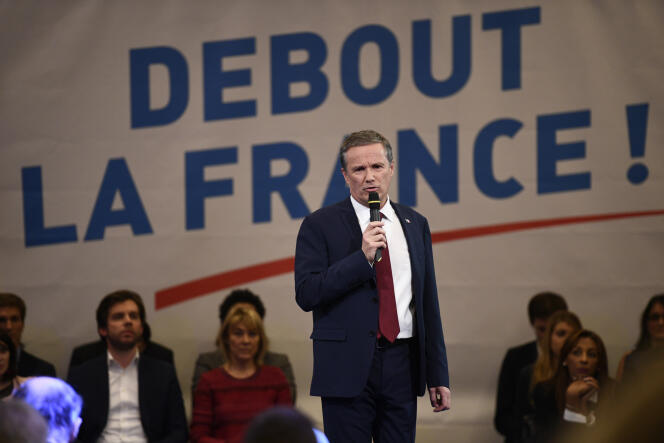Nicolas Dupont-Aignan, à Paris, le 7 décembre 2016.