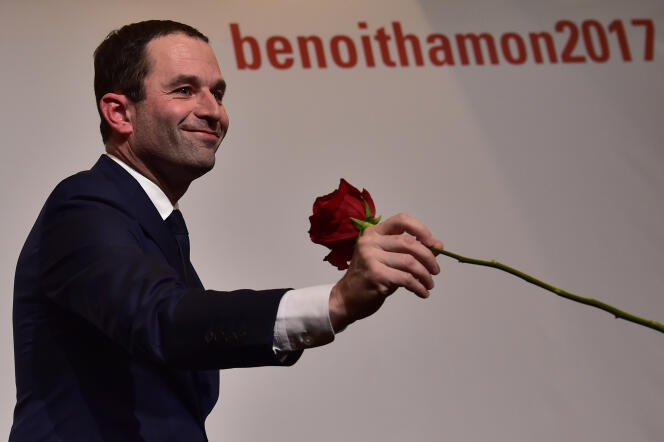 Benoît Hamon après le premier tour de la primaire à gauche, le 29 janvier.