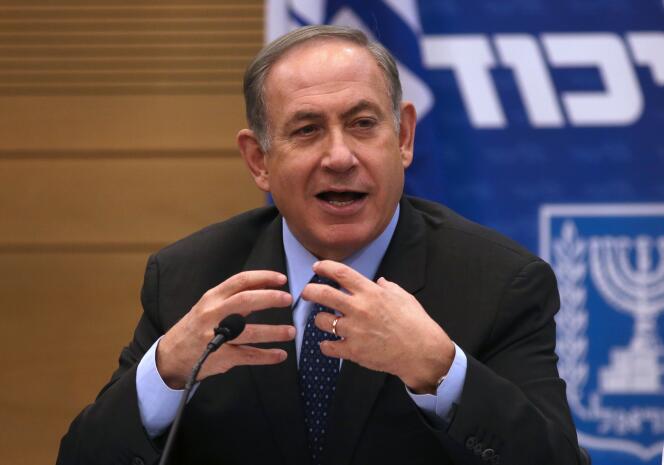 Le premier ministre israélien lors d’une réunion au Parlement, le 30 janvier.