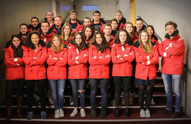 Les membres de l’association étudiante Course croisière Edhec.
