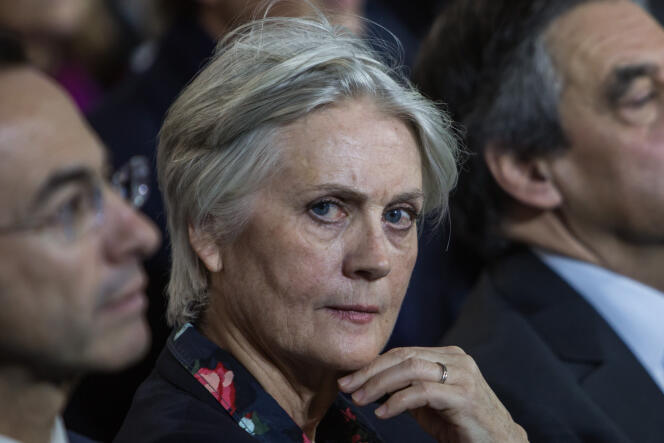 Penelope Fillon, pendant un meeting de François Fillon, le 30 janvier.