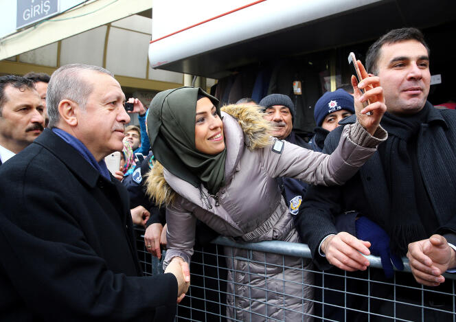 Le président Recep Tayyip Erdogan, à Aksaray (Turquie), le 10 février.