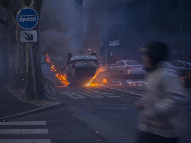 Incidents en marge du rassemblement à Bobigny, le 11 février.