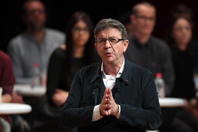 Le candidat de La France insoumise à la présidentielle de 2017, Jean-Luc Mélenchon, le 15 février à Strasbourg.