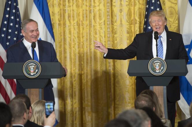 Le président américain Donald Trump et le premier ministre israélien Benjamin Nétanyahou à Washington le 15 février.