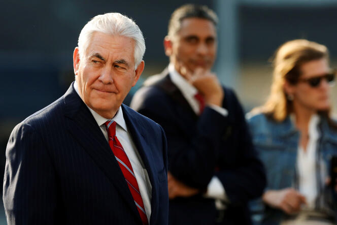 Le secrétaire d’Etat américain  Rex Tillerson lors de son arrivée à Mexico le 22 février.