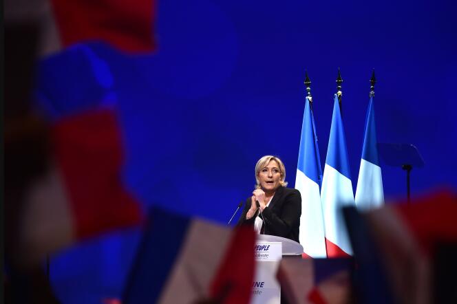 Marine Le Pen, à Nantes, le 26 février.