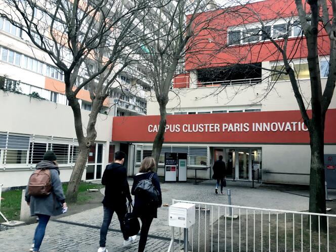 Le Campus Cluster Paris Innovation, où est installée la Web School Factory,  dans le 13e arrondissement de la capitale.