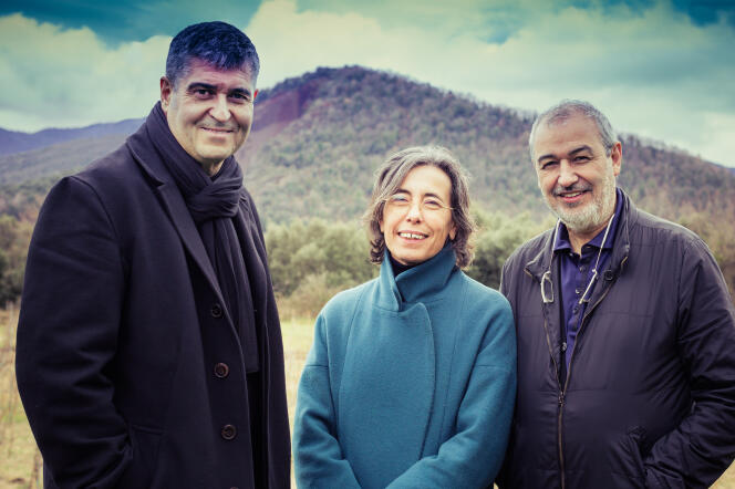 Rafael Aranda, Carme Pigem et Ramon Vilalta, lauréats du prix Pritzker 2017.