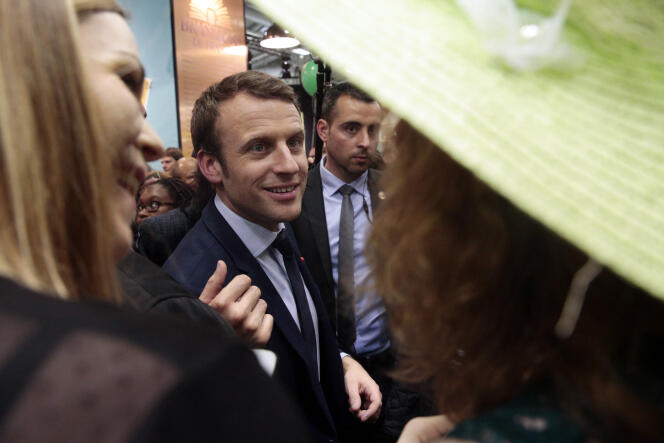 Emmanuel Macron, au Salon de l’agriculture, à Paris, le 1er mars.