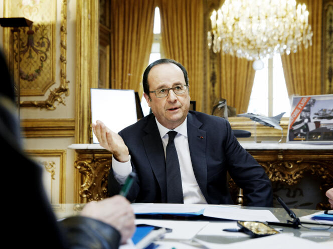 Le président François Hollande au Palais de l’Elysée le 1er mars.