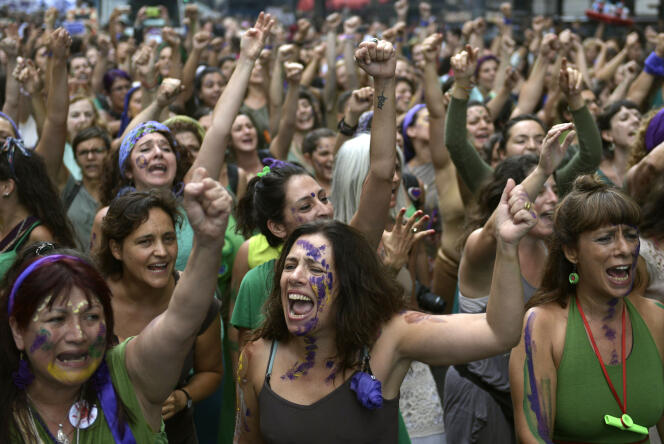 Une manifestation contre « les féminicides », à Buenos Aires, le 8 mars 2017.