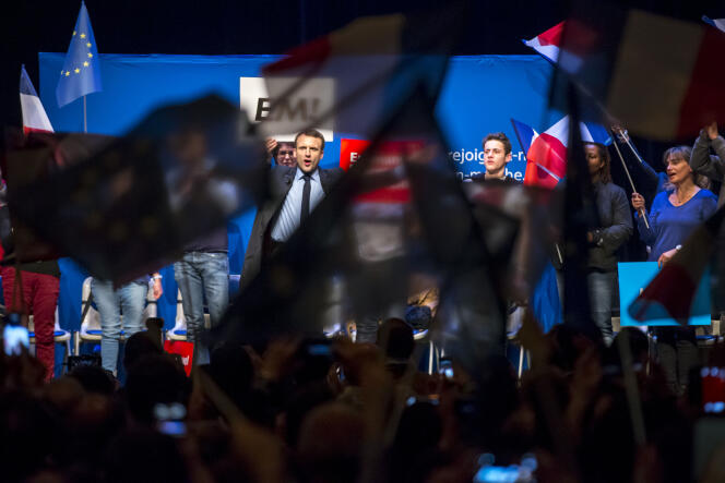 Emmanuel Macron, Talence (Gironde) le 9 mars 2017.