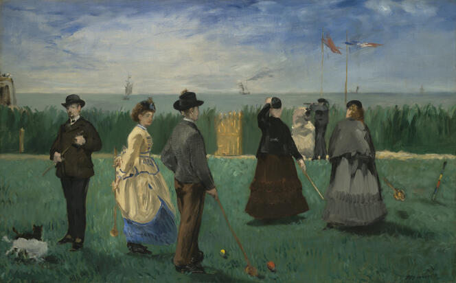 Édouard Manet : La partie de croquet ( 1871).
