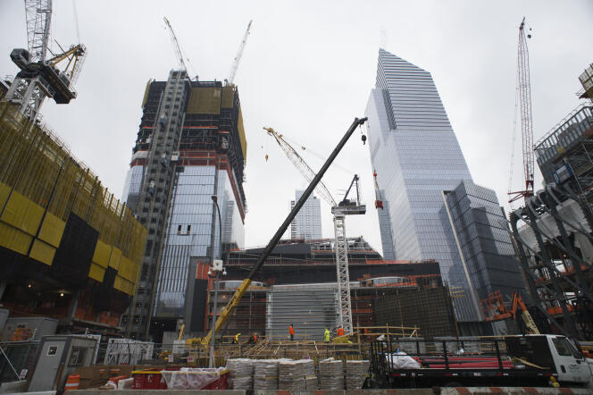 Le grand projet d’aménagement Hudson Yards, le 7 février à New York.