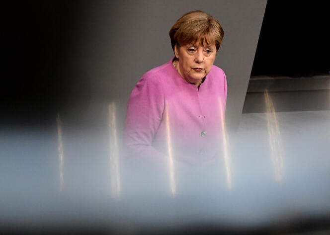 Angela Merkel à Berlin, le 9 mars 2017.