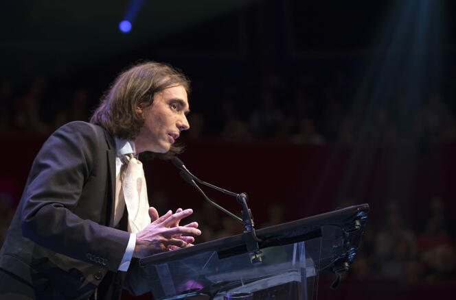 Cédric Villani lors d’une conférence en 2014.