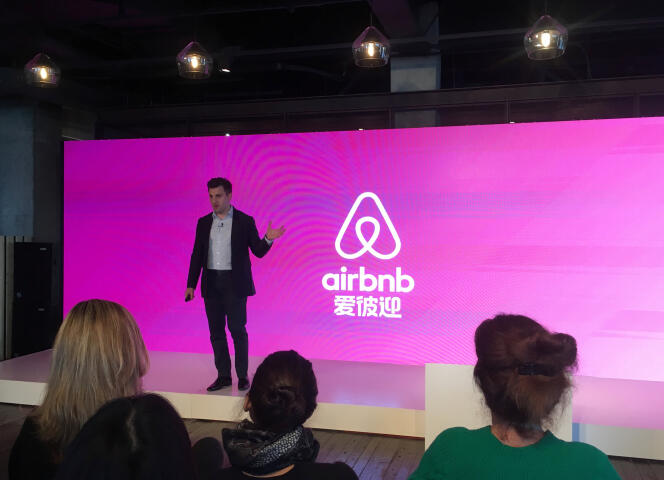 Brian Chesky, le patron d’Airbnb, était de passage à Shanghaï, mercredi 22 mars, pour annoncer la montée en puissance de son entreprise dans le pays.
