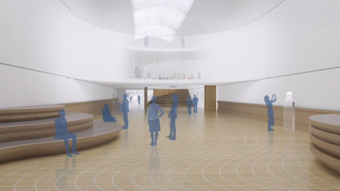 Perspective d’une des futures salles d’exposition du Musée de la Marine à Paris.