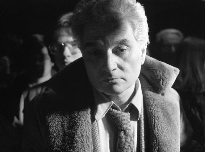 Jacques Derrida, en 1982.