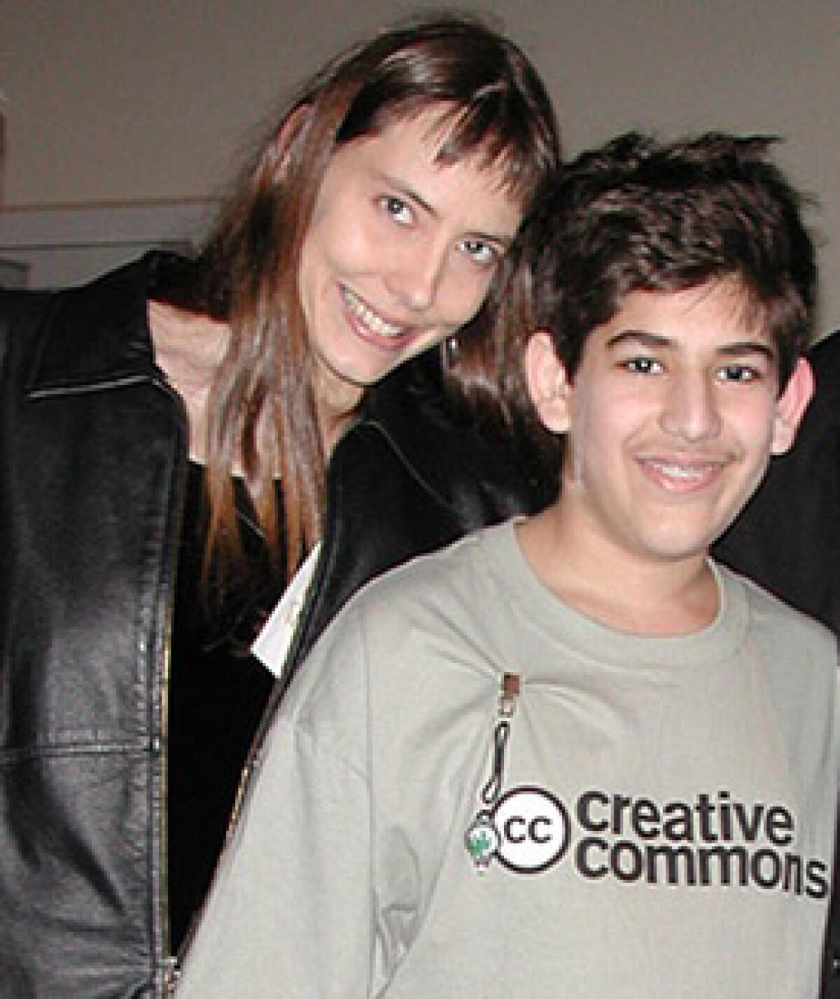 Lisa Rein et Aaron Swartz, alors qu’il était encore adolescent.