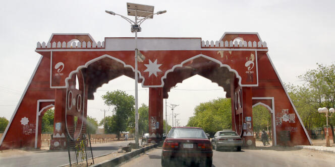 L’une des portes d’entrée de la ville de Maiduguri, capitale de l’Etat de Borno, dans le nord-est du Nigeria, en mai 2013.