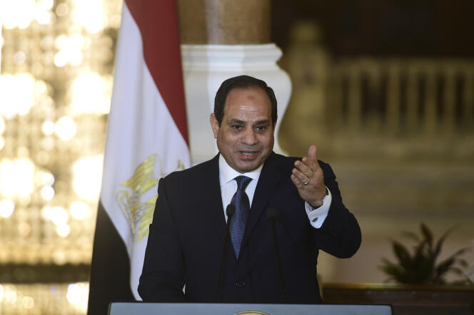 Le président égyptien Al-Sissi, le 2 mars, au Caire.