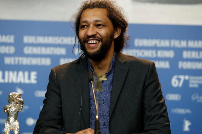 Le réalisateur Alain Gomis lors d’une conférence de presse à la 67e Berlinale, le 18 février 2017.