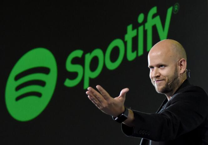 Daniel Ek, le dirigeant de Spotify, le numéro 1 mondial des sites de streaming, le 29 septembre 2016, à Tokyo (Japon).