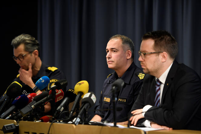 La police suédoise a donné une nouvelle conférence de presse après l’attaque au camion bélier, dimanche 9 avril.