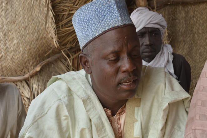 Mallam Boulama, 50 ans, en mars 2017, réfugié au village de Toumour, au Niger.