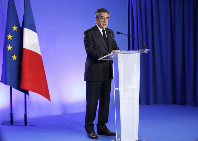 François Fillon, le 21 avril 2017, à Paris