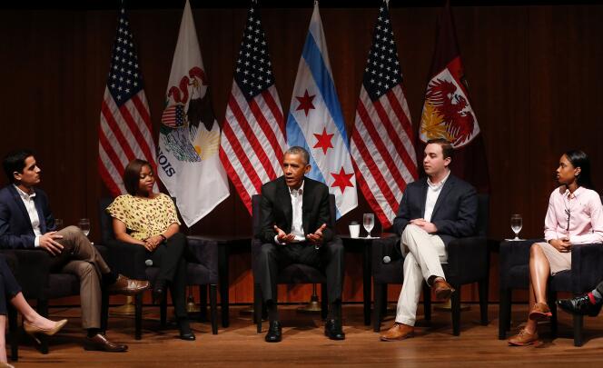 Barack Obama est apparu très à l’aise à Chicago.
