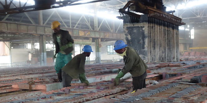 Dans l’usine de Shituru, à Likasi, dans le Haut-Katanga.