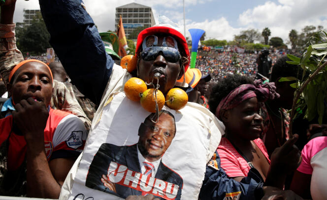 Un supporteur du président Uhuru Kenyatta, le 27 avril à Nairobi.