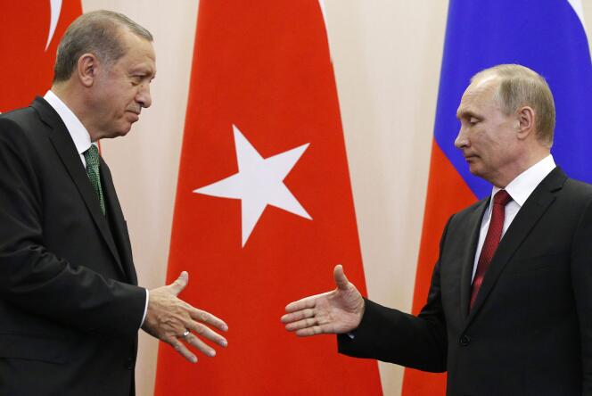 Recep Tayyip Erdogan et Vladimir Poutine, le 3 mai à Sotchi.