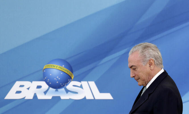 Le président brésilien, Michel Temer, le 7 décembre 2016.