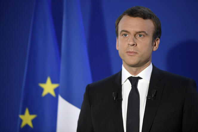 Emmanuel Macron, lors de son allocution le soir de son élection, le 7 mai.