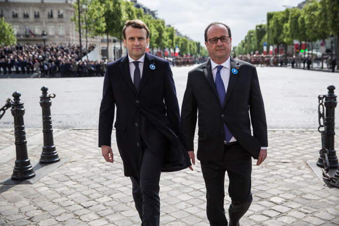 « Sur le financement de la protection sociale et la fiscalité, M. Macron est terriblement conservateur. Il mise tout sur l’augmentation de la CSG, alors que l’urgence est la mise en place du prélèvement à la source pour l’impôt sur le revenu » (Emmanuel Macron, lors des commémorations du 8 Mai 1945 à l’Arc de triomphe).