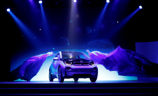 La première apparition de la BMW i-3 à Pékin, en juillet 2013.